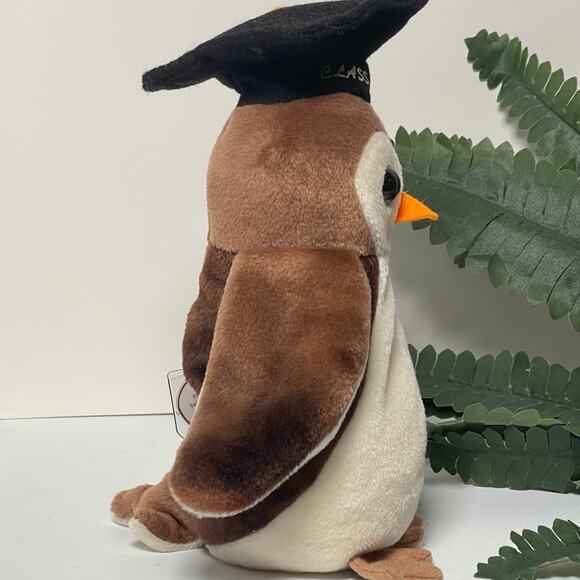 Vintage Rare Ty Beanie Baby Wise the Owl  Class of 98  Graduation - Picture 4 of 6